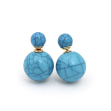 Load image into Gallery viewer, Ball Earrings - Blue
