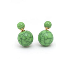 Load image into Gallery viewer, Ball Earrings - Green
