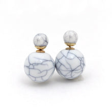Load image into Gallery viewer, Ball Earrings - White
